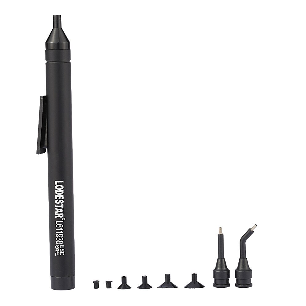 Manual Vacuum Suction Pen Soldering Sucking Pickup Tool 6 Suckers 2 Suction Tips for IC SMD Soldering Accessories