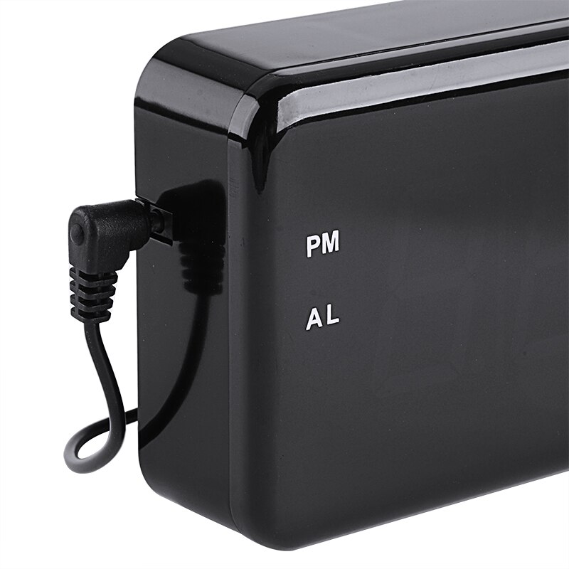 Reloj de pared con alarma electrónica, termómetro con pantalla LCD LED, higrómetro, temperatura, humedad, suministros digitales para el hogar