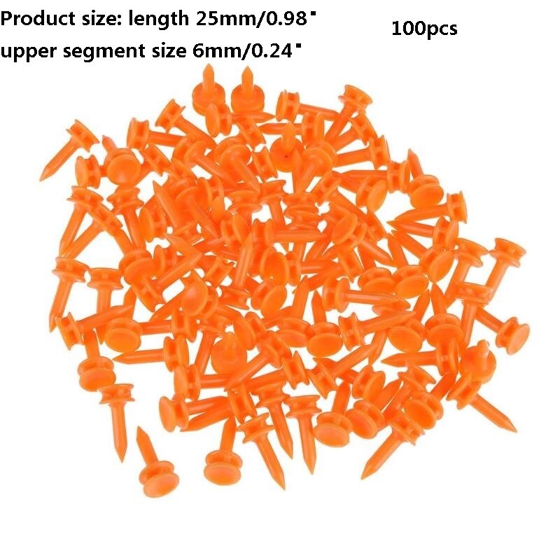 100Pcs Mini Golf Tees Plastic Golf Nail Limit Pin Outdoor Golfer Accessory Golf Tees Golf Training Aids Golfer: Default Title