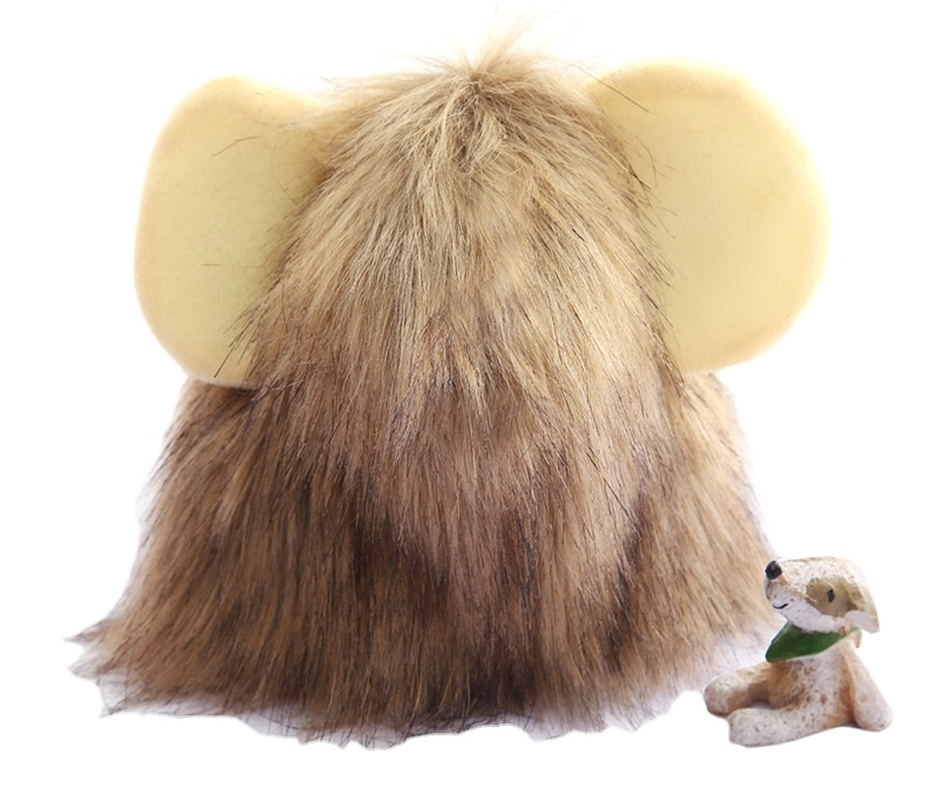Leuke Leeuw Manen Kat Pruik Funny Pet Kleding Hond Kat Cap Hat Kostuum Cosplay Jurk Met Oor Party Interactieve speelgoed Dierbenodigdheden
