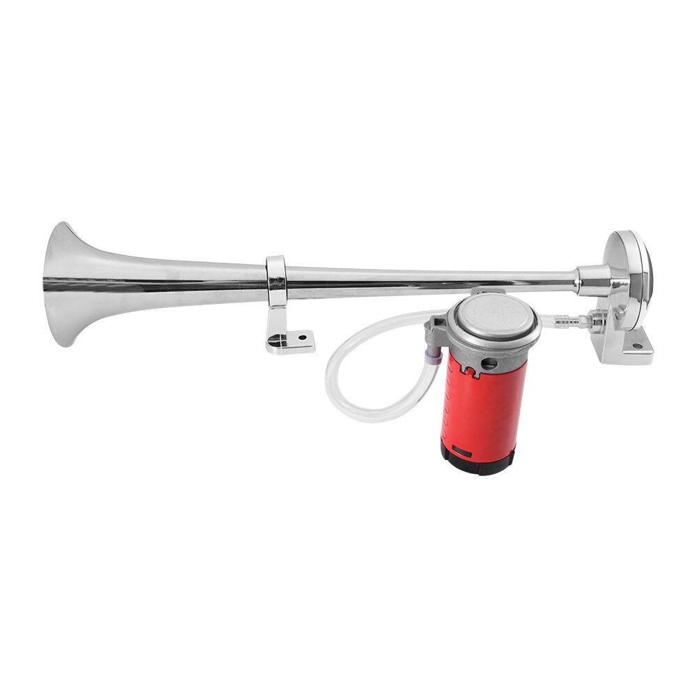 12v bil lufthorn 150db super højt universelt horn enkelt trompet kompressor 17 tommer 180 hertz horn til bil lastbil båd motorcykel