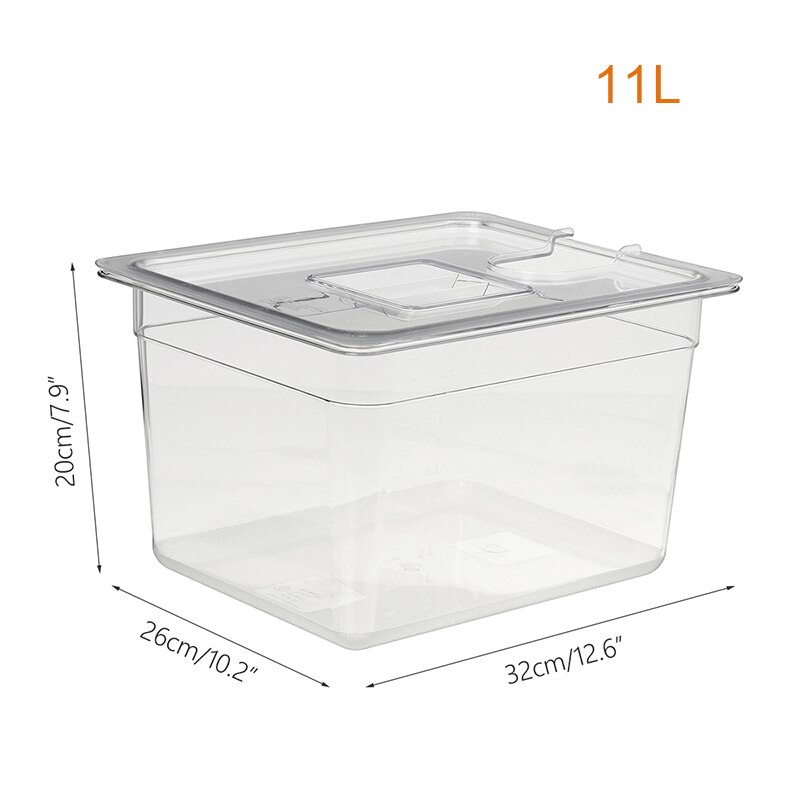 11L Sous Vide Cooker Container And Stainless Steel Sous Vide Rack Sets Detachable Dividers Separator for Immersion Circulator
