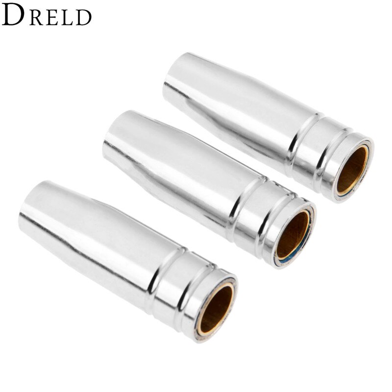 DRELD 3pcs MIG Welding Torch Conical Gas Nozzles Parts for MW 100 130 130A 135 MW 145 Welding & Soldering Supplies