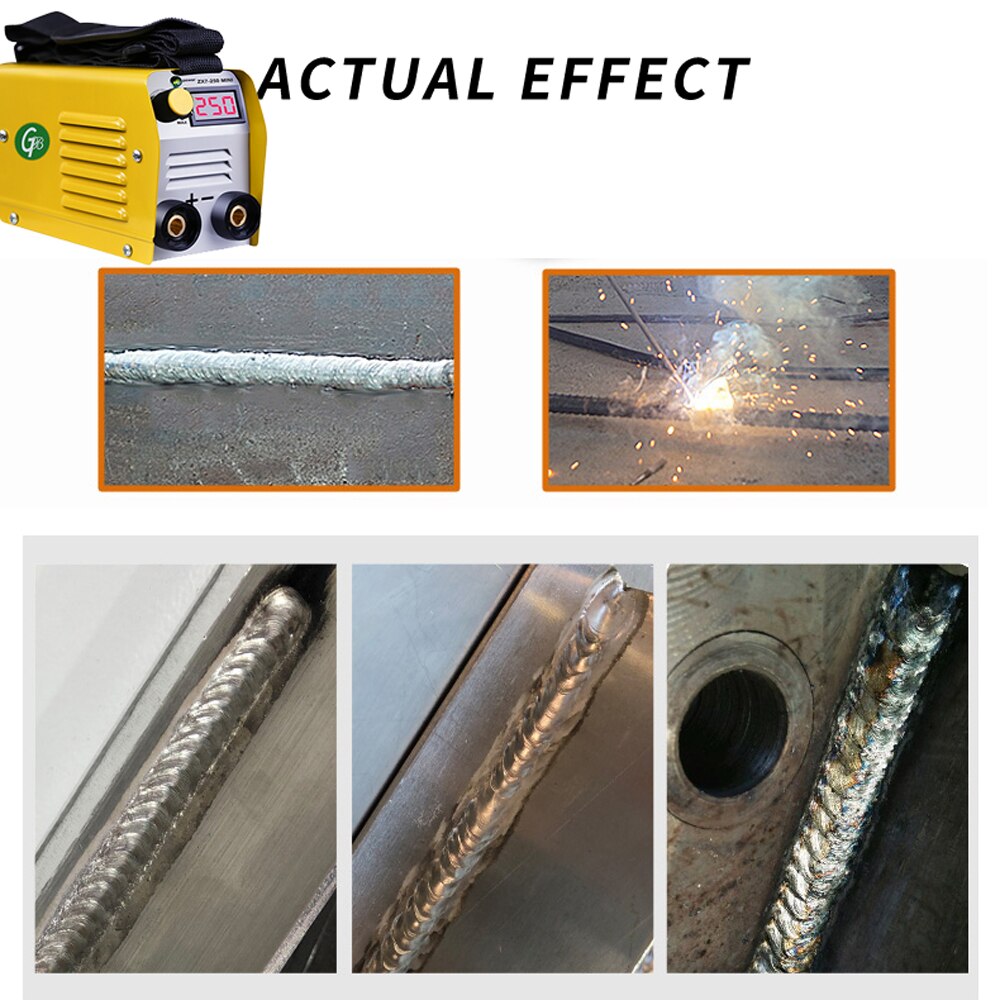 20-250A Current Adjustable Portable Household Mini Electric Welding Machine IGBT Digital Soldering Equipment with Display