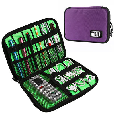 Digitale Opbergzakken Organizer Usb Gear Kabels Draden Charger Power Battery Rits Telefoon Bag Case Travel Accessoires: Purple Model B