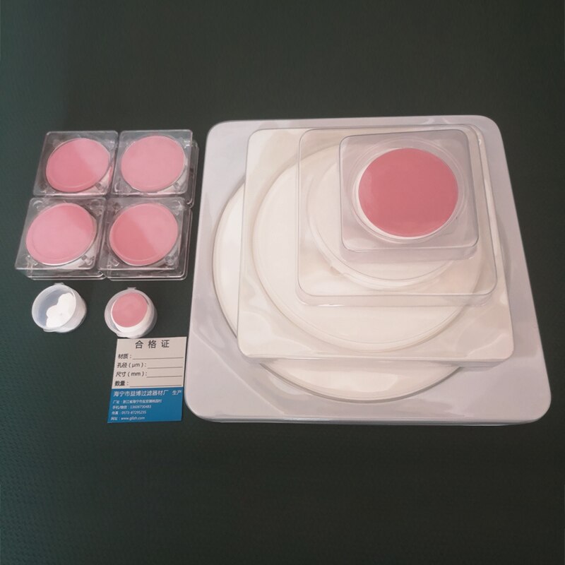 50PCS/100PCS DIA 13mm/25mm/40mm Hydrophobe PTFE Mikroporöse Filter Membran Mehrere blende Optional 0.22/045/0.8/1/5 Um
