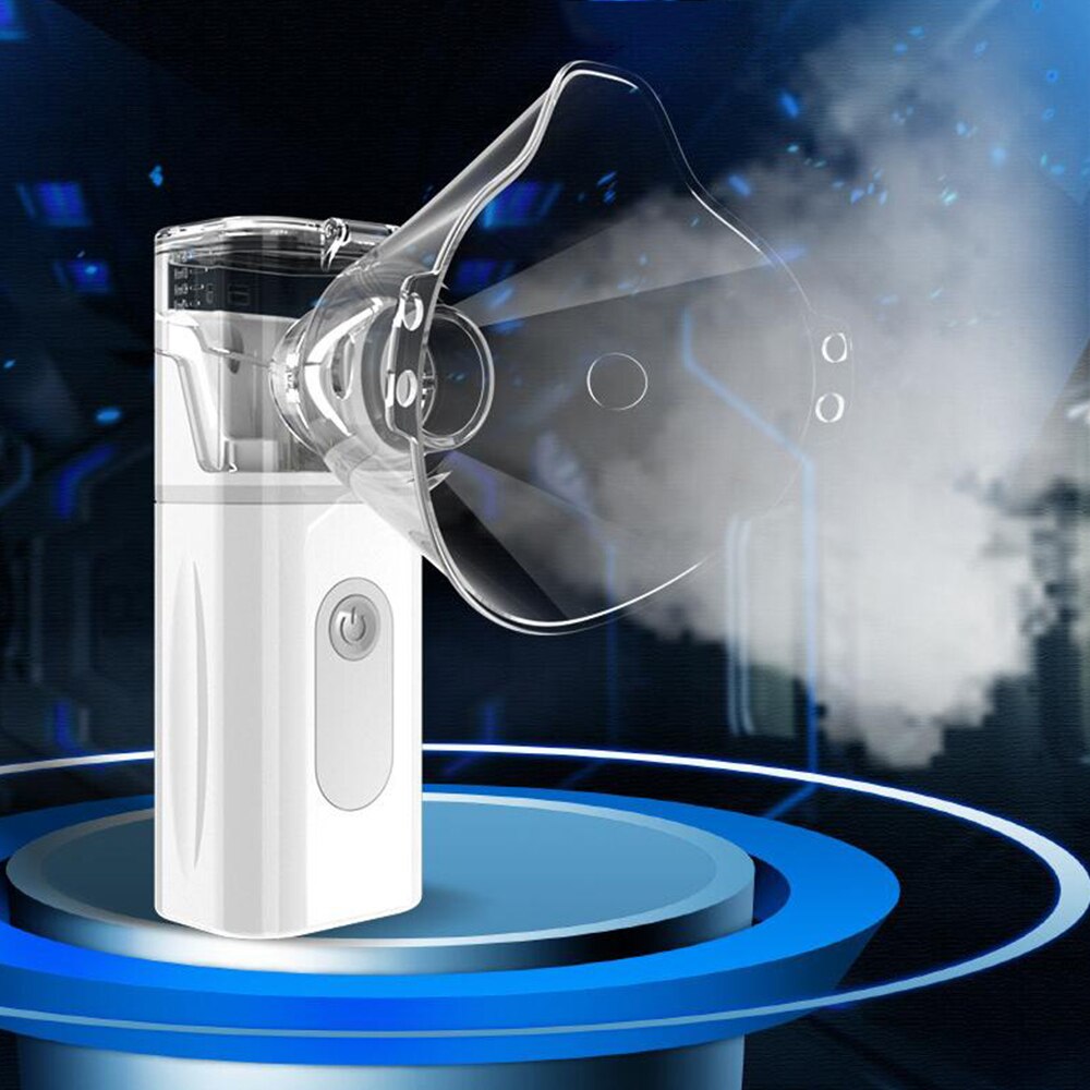 Atomizador de inhalación para el hogar, atomizador de malla portátil, Nebulizador ultrasónico de Bajo decibel, humidificador para adultos y niños
