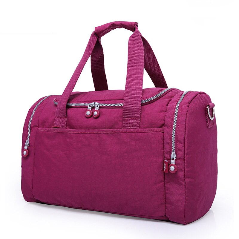 TEGAOTE – sacs de voyage grande capacité pour femmes, 2022, sac de voyage imperméable, sac de voyage, fourre-tout décontracté, grand voyage de week-end, sac touristique: Purple red