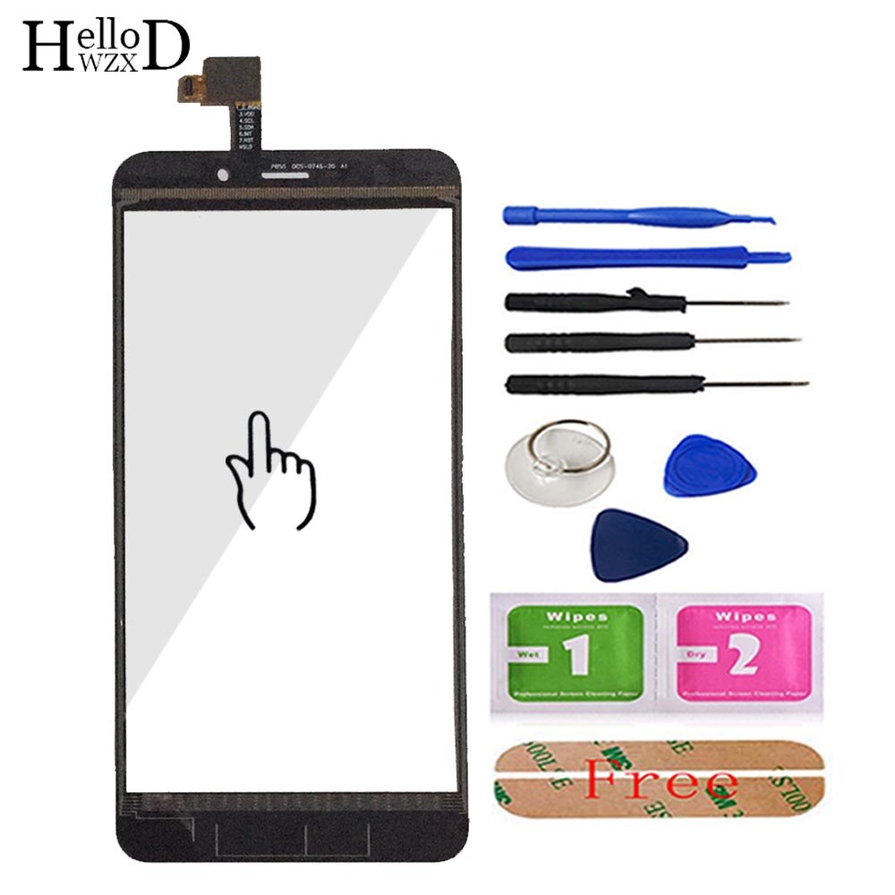 5,5 "Pantalla táctil móvil para Umi Max de pantalla táctil de cristal digitalizador de Panel frontal de la Lente de Cristal de herramientas de Protector de pantalla adhesivo