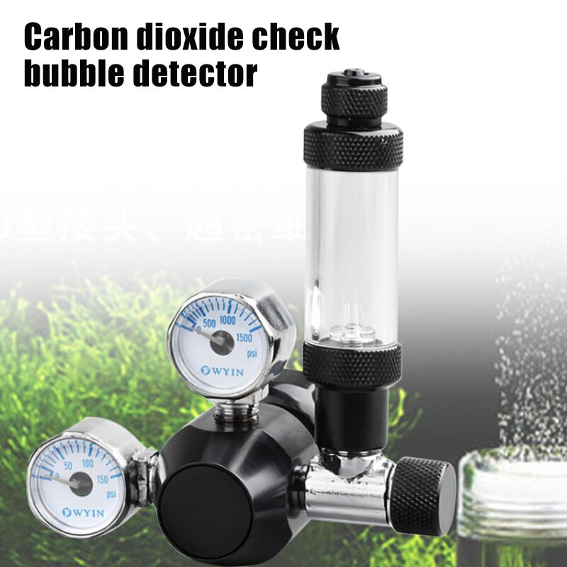 CO2 Aquarium Regulator Bubble Counter Durable for Planted Aquarium Fish Tank YE
