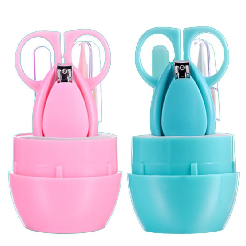 4 Stks/set Pasgeboren Baby Nail Care Kit Kids Nail Cutter Set Leuke Cartoon Baby Baby Nail Trimmer Clippers Schaar Nail producten