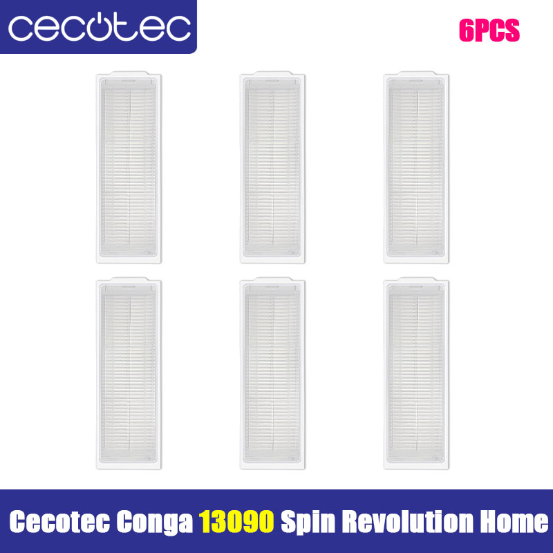 Compatible For Cecotec Conga 13090 Spin Revolution Home Spare Parts Main Side Brush HEPA Filter Mop Cloth Dust Bag Accessories: Blue