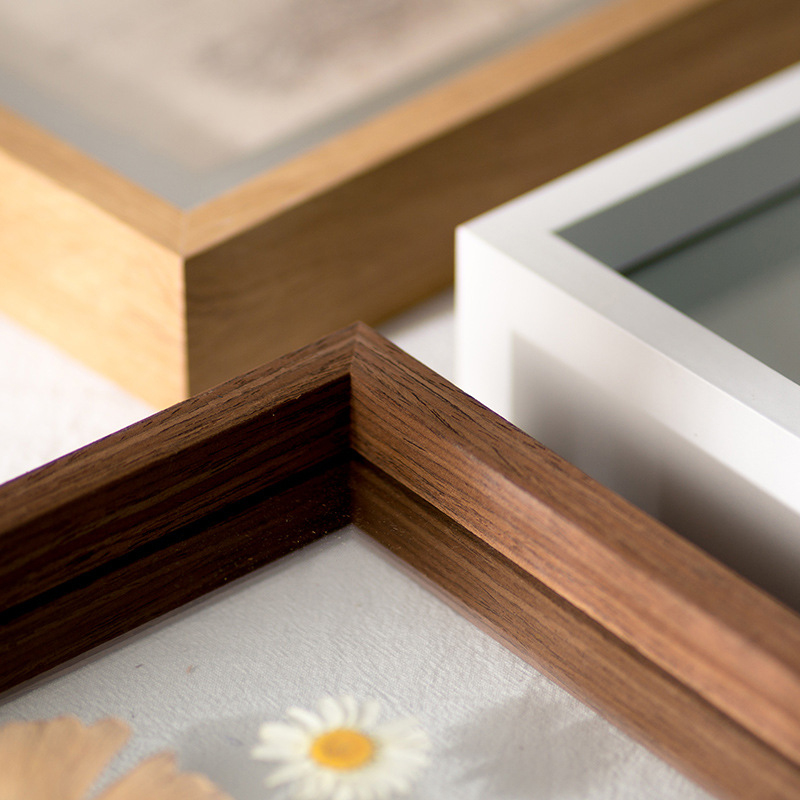 Wood Specimen Frame With Real Glass Photo Frame,Picture Frame For For Wedding Photo Picture Frame Desktop Photo Decor