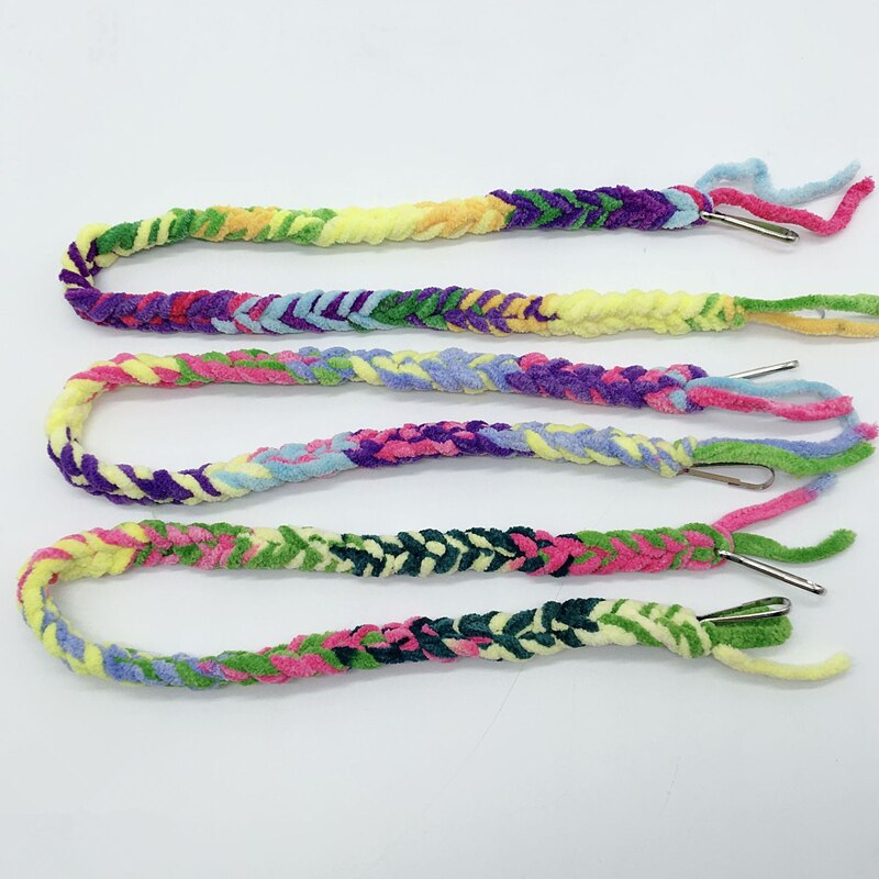 1 PC Bird Toy Suspension Bridge Rope Climbing Fun Parrot Bird Bite Toy Swing Cage Chew Toy Acrylic