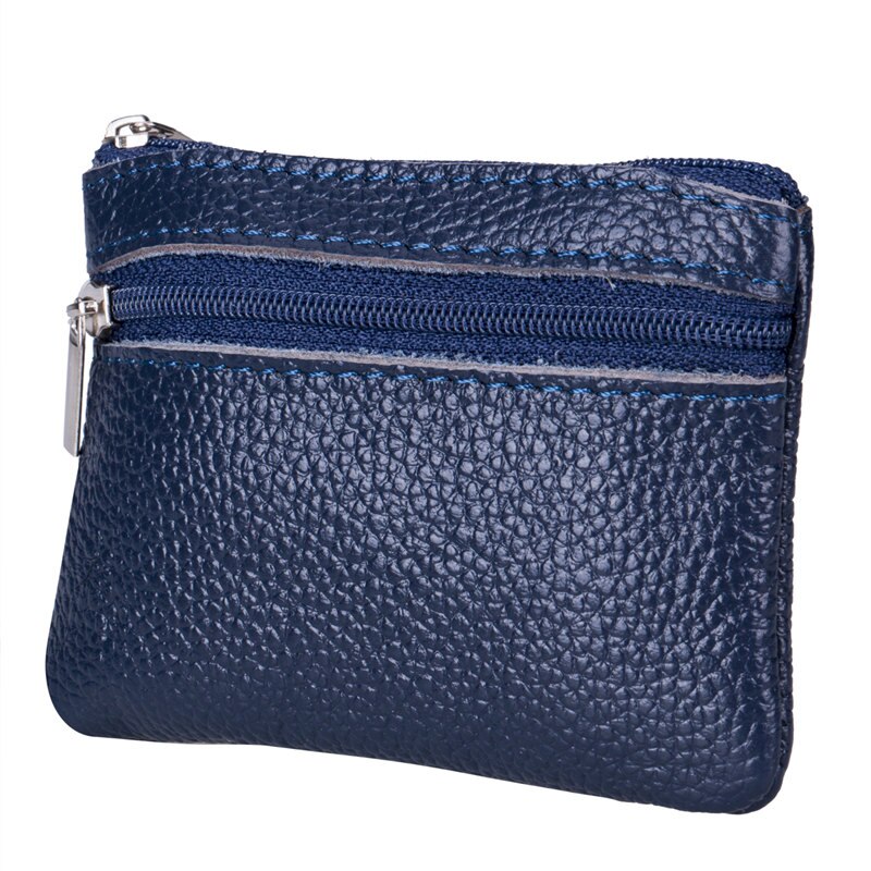 Kvinder mænd damer pu læder lille tegnebog taske taske kortholder lynlås lynlås lynlås mini slank tegnebog håndtaske: C