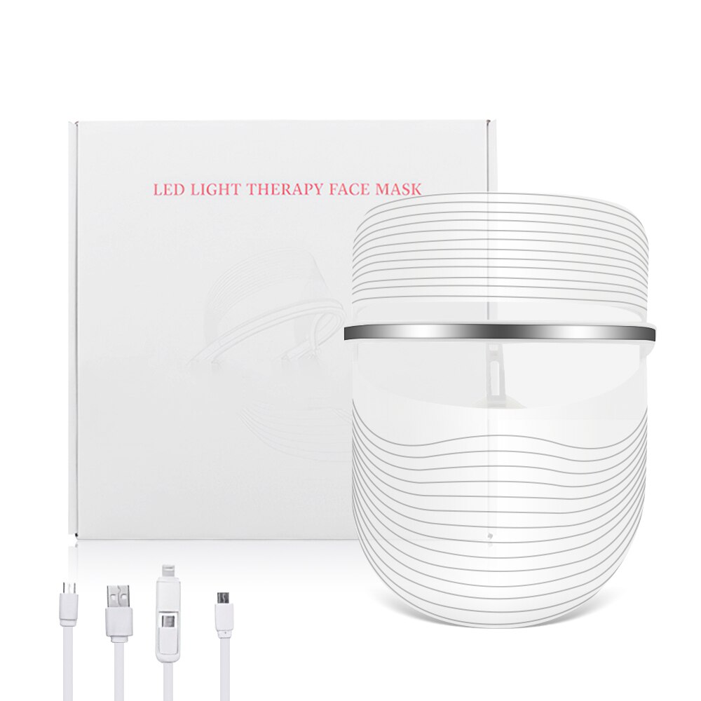 DIOZO Light 3 Colors Led Facial Mask Women Face Beauty Face Care Led Mask Therapy Light Whitening Firming Skin Wrinkle Removal