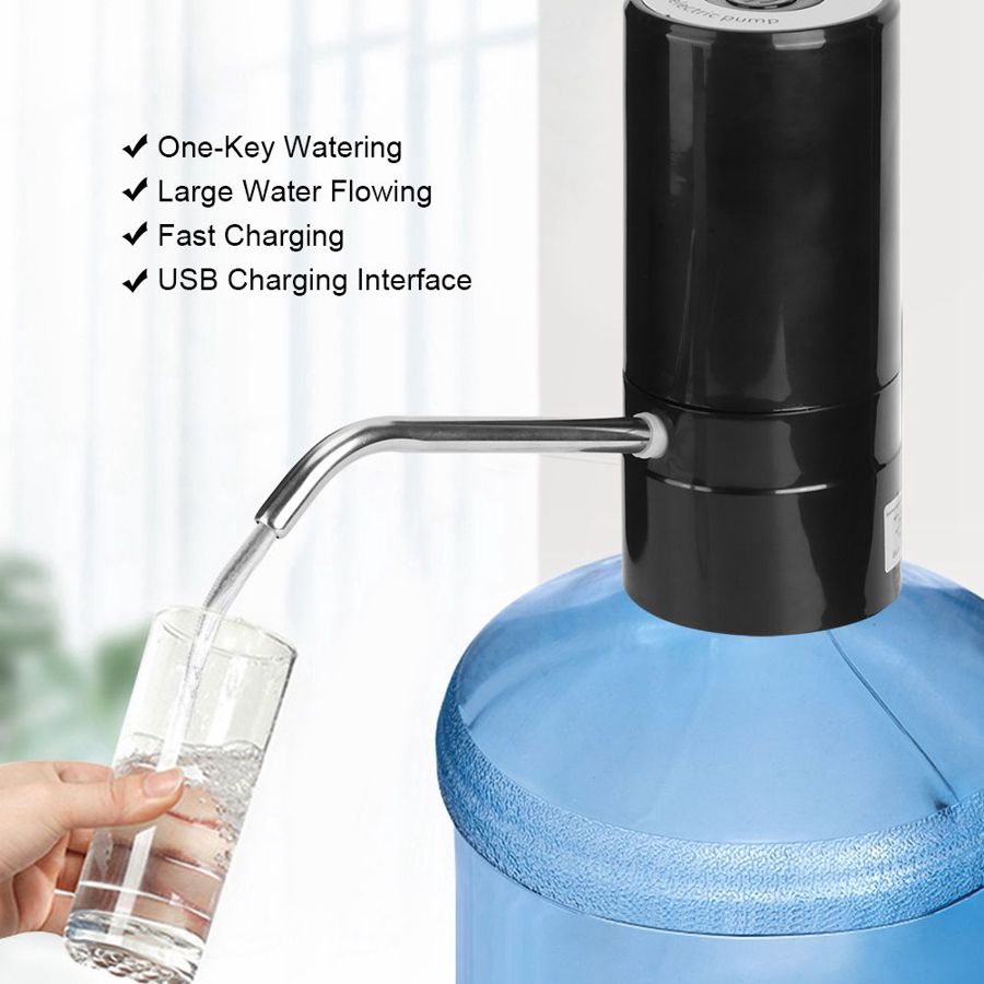 Vandflaske pumpe automatisk drikkevandspumpe bærbar elektrisk vanddispenser vandflaske pumpeanordning usb genopladelig