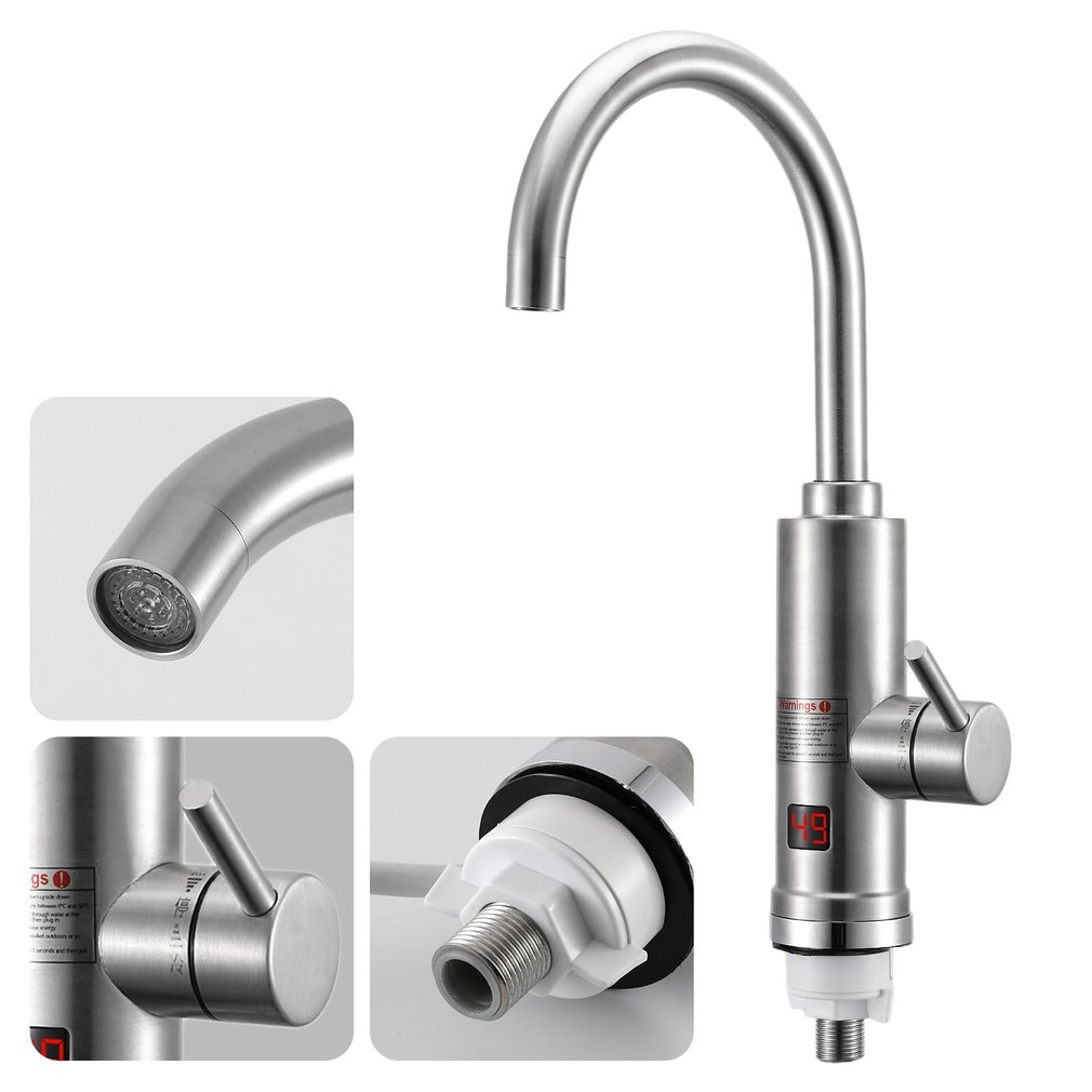 Lz701Ss Rubinetto 3000W Rubinetto Elettrico Istante Schermo A portato Rubinetto di Acqua Calda