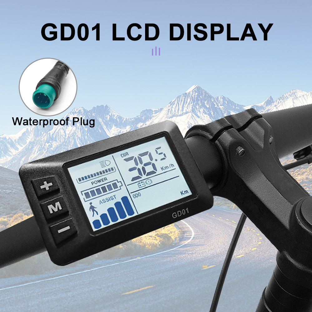 Electric Bike S866 Display S900 UKC1 M3 M5 LCD Panel Screen with SM/Waterproof Plug Matching JN controller Bicycle Accessories: army green