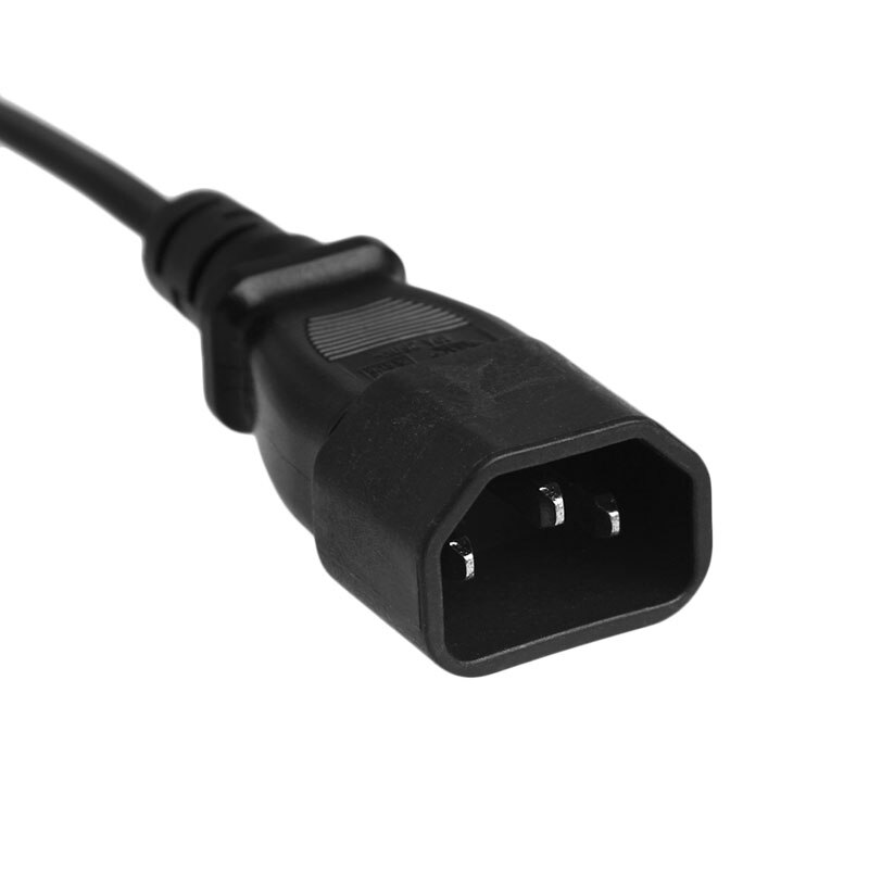 IEC 3-Pin Kettle C14 Male To C7 Female Converter Adapter Cable For PDU UPS 30CM