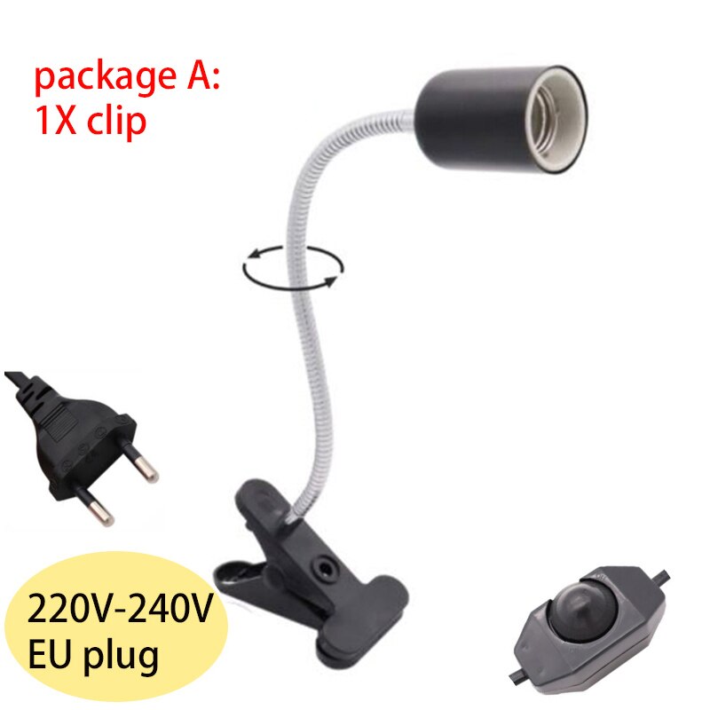 UVAUVB impostato di lampadine per rettili con clip lampadina per tartaruga kit portalampada termometro igrometro tartarughe crogiolarsi kit lampada riscaldante: package A