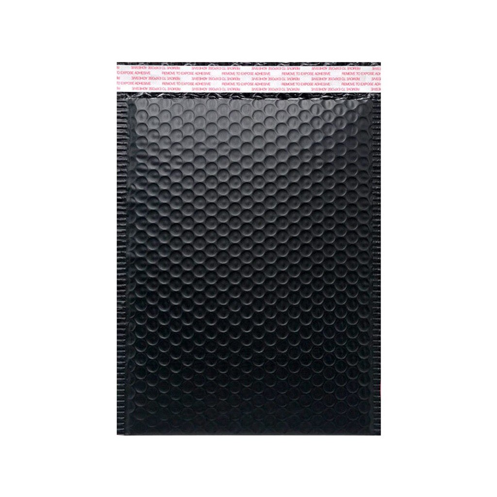 50 szt. Czarna koperta bąbelkowa koperta bąbelkowa s wyściełane koperty na opakowanie na prezenty wyłożona poli poczta samoprzylepna torba 13x18cm