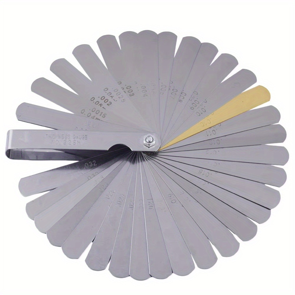Feeler Gauge Set 32 Fret Guitar Neck Relief String Height Luthier Tool Guage For Guitar Setup Nut Slot Making Tools Instruments: Default Title