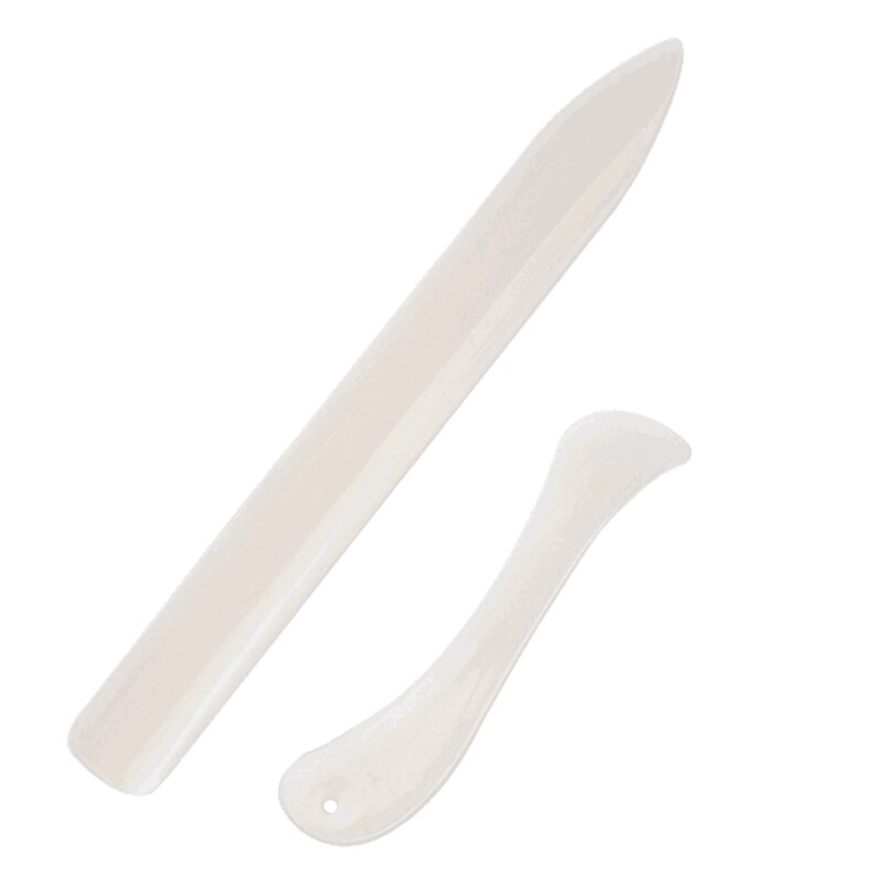 20 PCS Bone Folder Paper Creaser Tool Plastic Bone Folder for DIY Leather Burnishing Bookbinding Books Cards