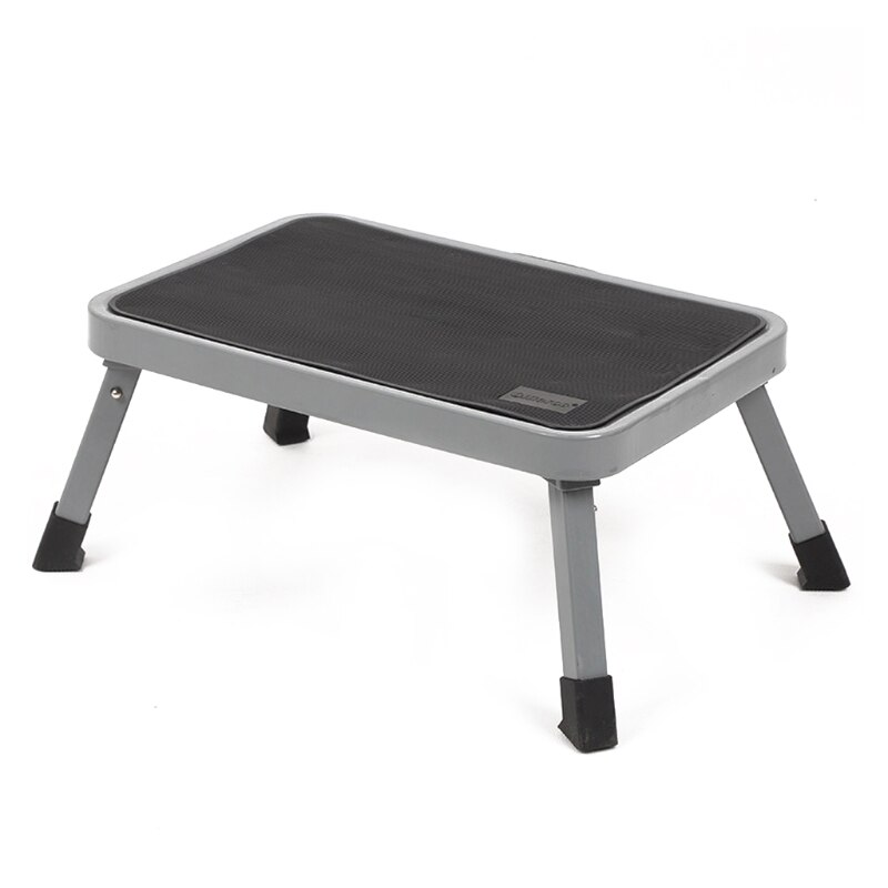 Step Stool Portable Lightweight Folding Steel Step Ladder with Anti-slip Mat and Handgrip One Step 330-Pound Capacity: Default Title