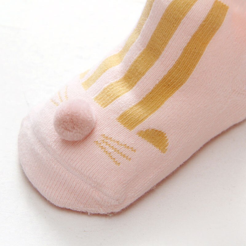 AiKway Baby Socks Cotton Socks Boy Girl Children Striped Anti-slip Socks Infant Newborn Bed Socks Baby Clothing
