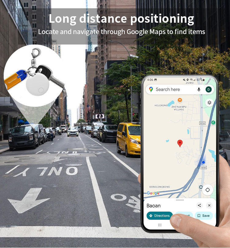 Android tracker tags gps nøglefinder bluetooth bagagetracker fungerer med google find min genstandsfinder til nøgle, pung, kuffert