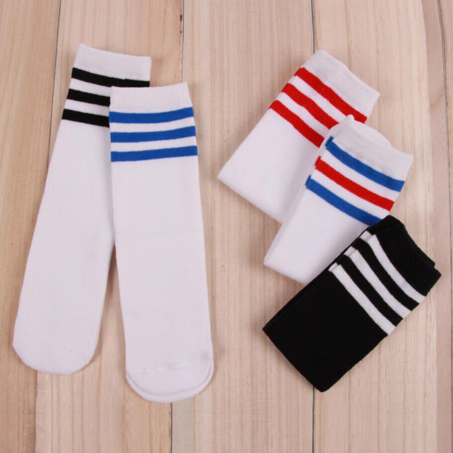 Kids Girs Boys Women Football Cotton Socks Stripe Soccer Sport Youth Socks Pair Stockings