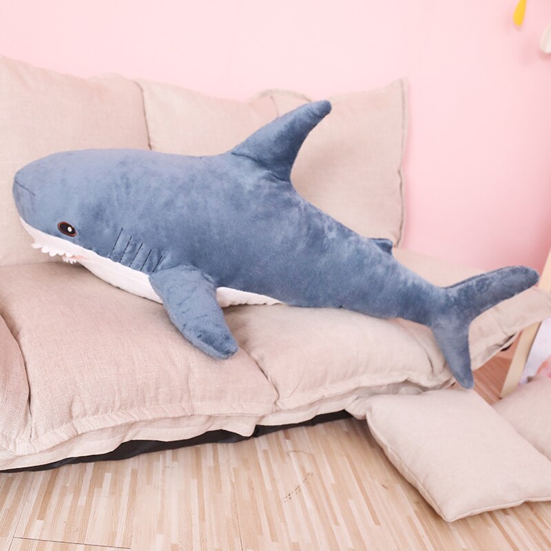 80/100 Cm Big Size Grappige Zachte Bite Haai Knuffel Kussen Sussen Cushiont Voor Kinderen