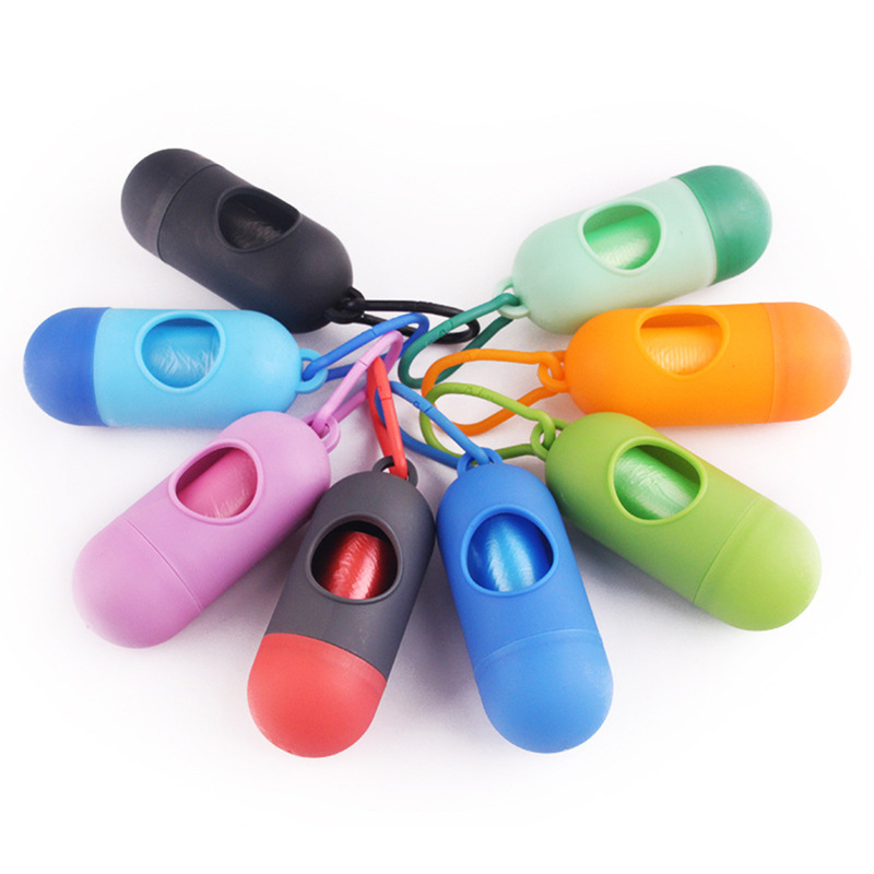 1 pc praktiske kæledyrsaffaldsholdere dispenser dispenser dispenser poser setdog affaldsposer dispenser kæledyr hunde skraldespand
