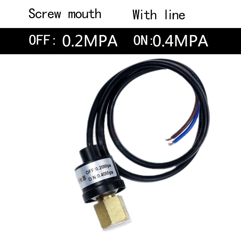 1pc Pressure Switch for automotive air conditioning refrigerator air compressor tool water pump pressure control switch Valve: 0.2-0.4Screw-B