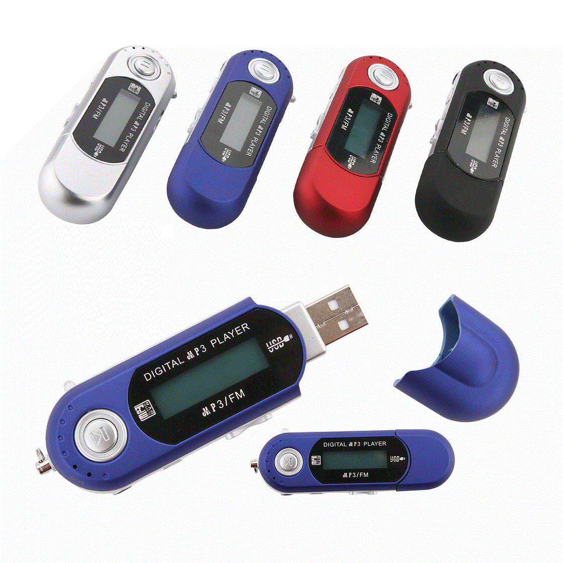 Baladeur Portable Mini USB Flash lecteur MP3 écran LCD Support Flash 32GB TF/SD fente pour carte lecteurs de musique MP3 numériques