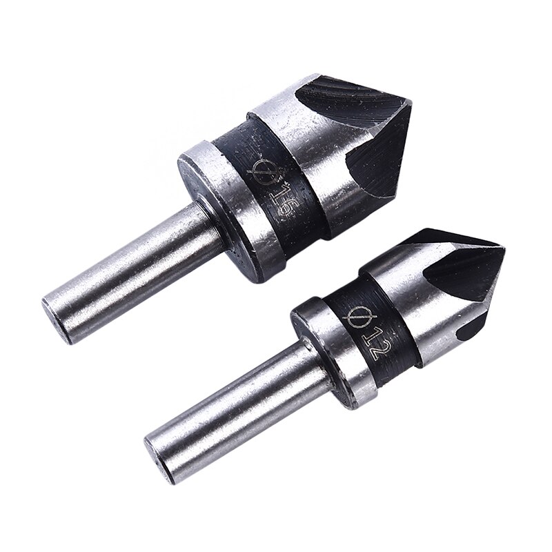 5Pc Industriële Verzinkboor Boor Set 5 Teller Wastafel Houtbewerking Boren Metalen Werken Afschuining Afkanten Cutter