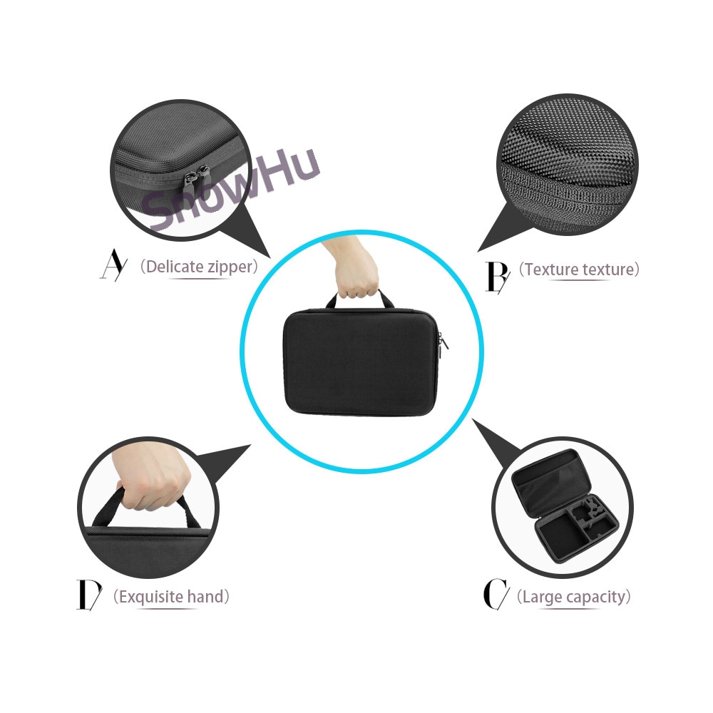 SnowHu Portable Storage Camera Bag For Gopro Case for Xiaomi Yi Action Camera For Go Pro Hero 8 7 6 5 4 SJCAM Accessories GP110