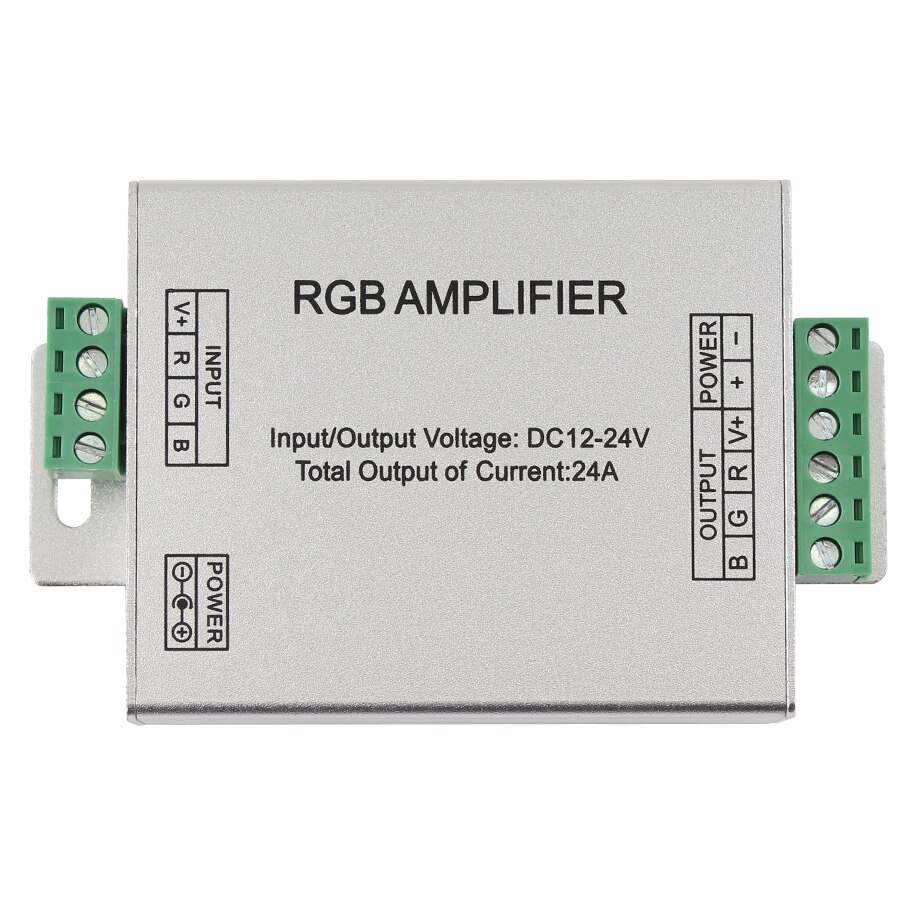 LED RGBW RGB Controller Amplifer Voltage 12V - 24V LED Controller RGBW RGB Maxload Power 144 Applicable Lights 3528 5050 Strip