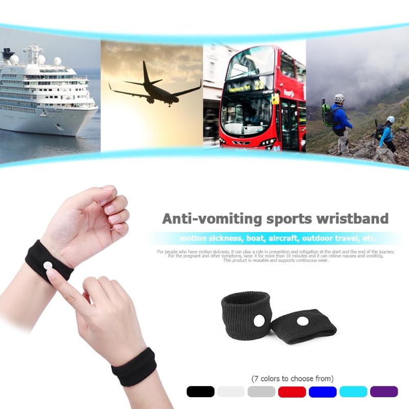 2 stuks polsbandjes voor volwassenen tegen ochtendmisselijkheid, armband tegen misselijkheid, reisziekte, auto, boot, vliegtuig, polsbandje, ondersteuning