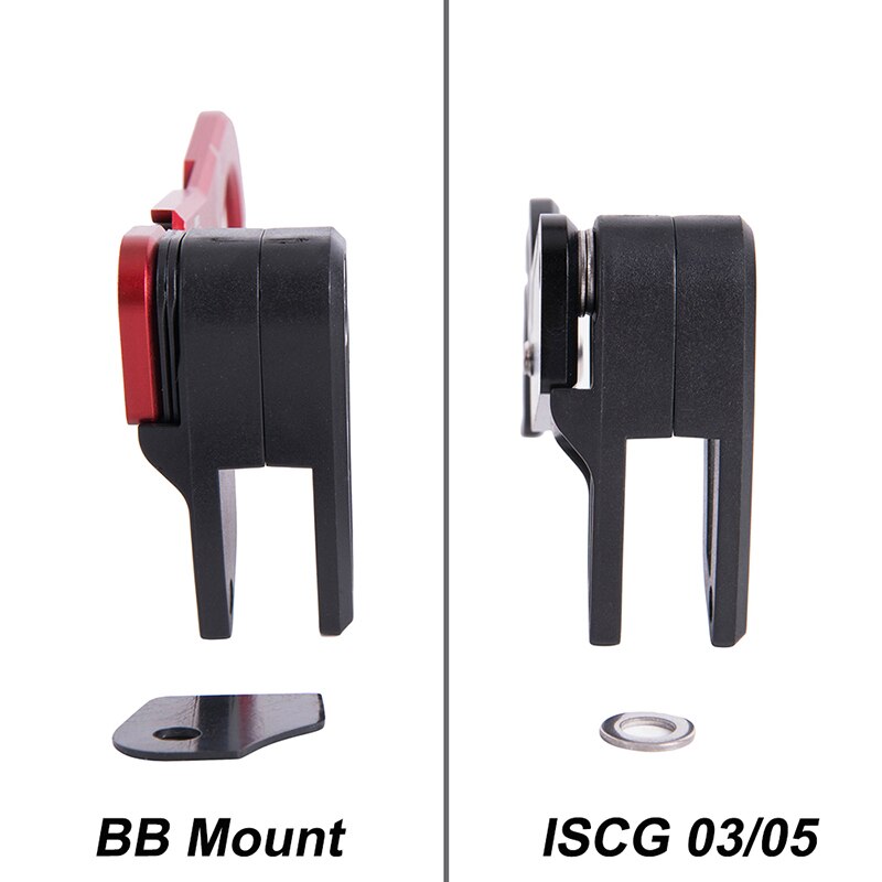 Guía para cadena de bicicleta CNC, sistema ISCG 03 ISCG 05 BB, montaje rojo/negro