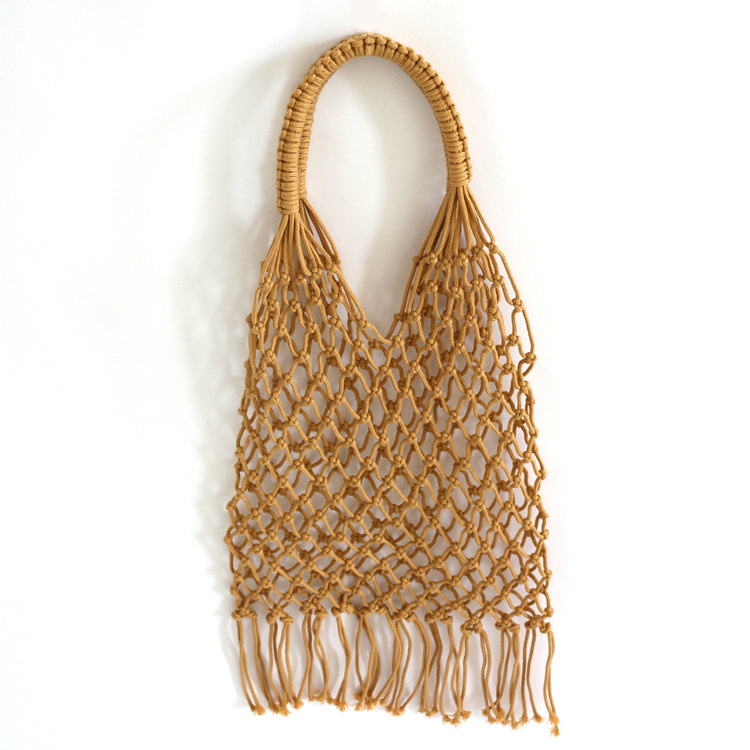 Sac à Main Femme En Paille Tissé - Pochette Plage 23x14cm - Style Bohème Pour Soirée, Mariage, été
