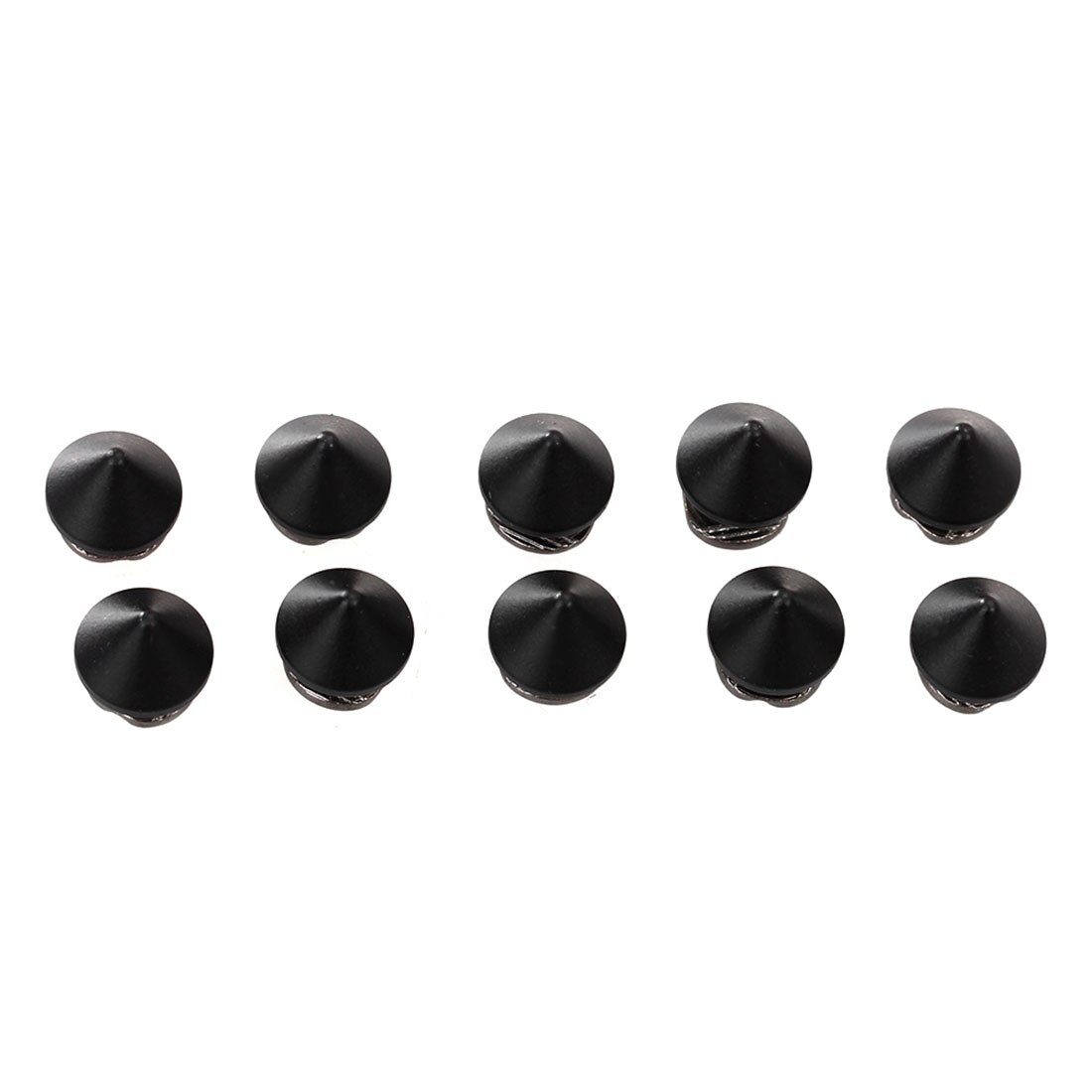 Topp 10 stk 9.5 x 6mm pistol kobber svart punk pigg nagler skrue diy kjegle nagler spikerhodeflekker unik lang pigg
