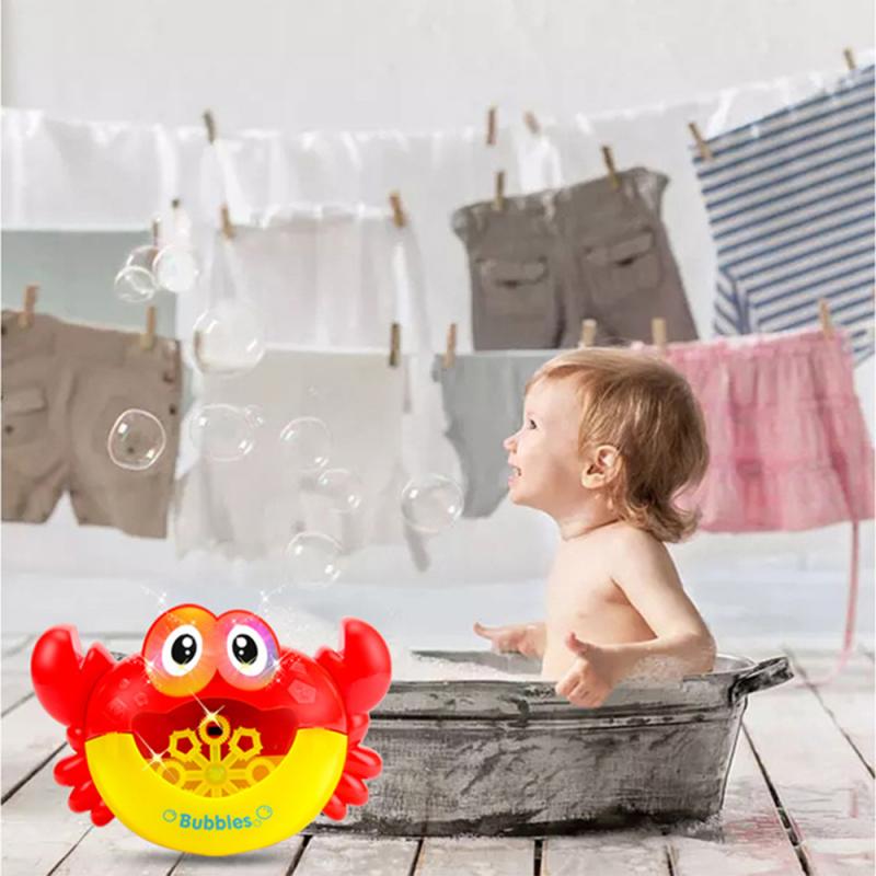 Creatieve Bad Speelgoed Bubble Krabben Muziek Baby Bad Toys Kids Zwembad Bad Zeep Machine Automatische Bubble Grappige Krab Bathtoy