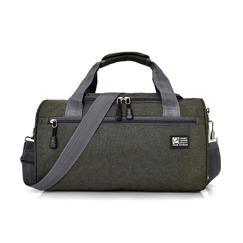 Markroyal Nylon Reistas Mannen Casual Schouder Cilinder Sporttas Bagage Tas Outdoor Duffel Weekend Dropshopping: Green