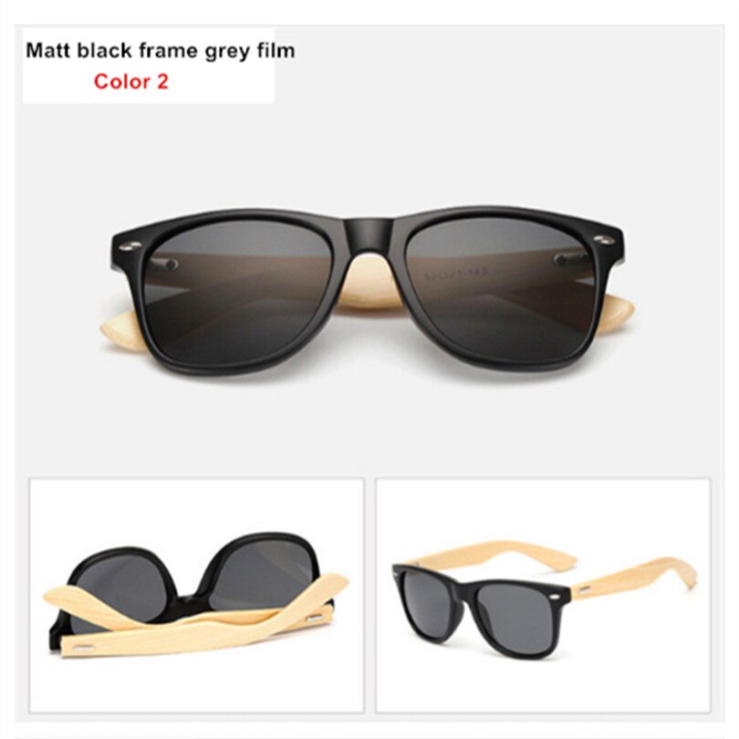 Gafas de sol de bambú para hombre y mujer, gafas de sol Vintage, patilla de madera, gafas de de , gafas de sol de , para hombre y mujer