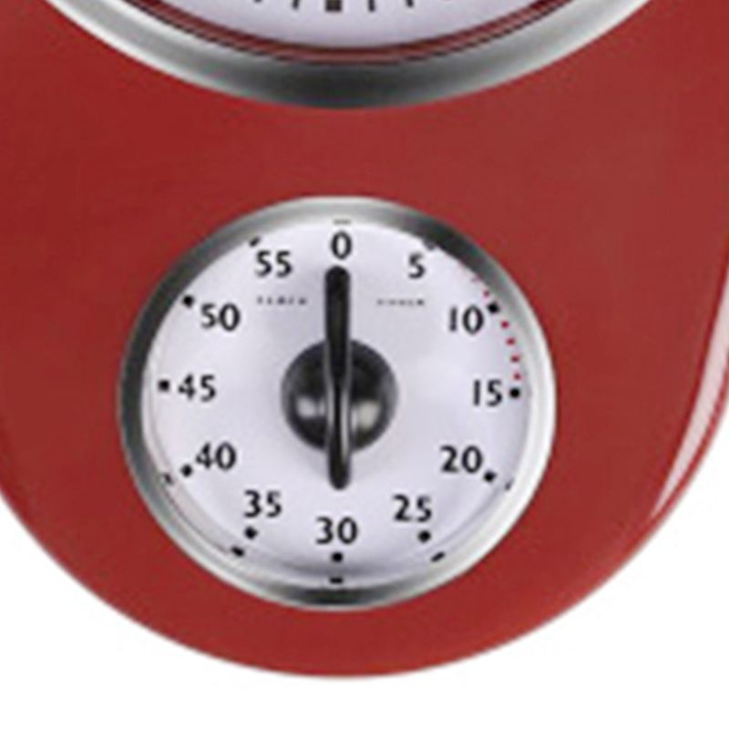 Home Retro Vintage Old Stylish Kitchen Time Wall Clock with 60 Minutes Timer Y5GA