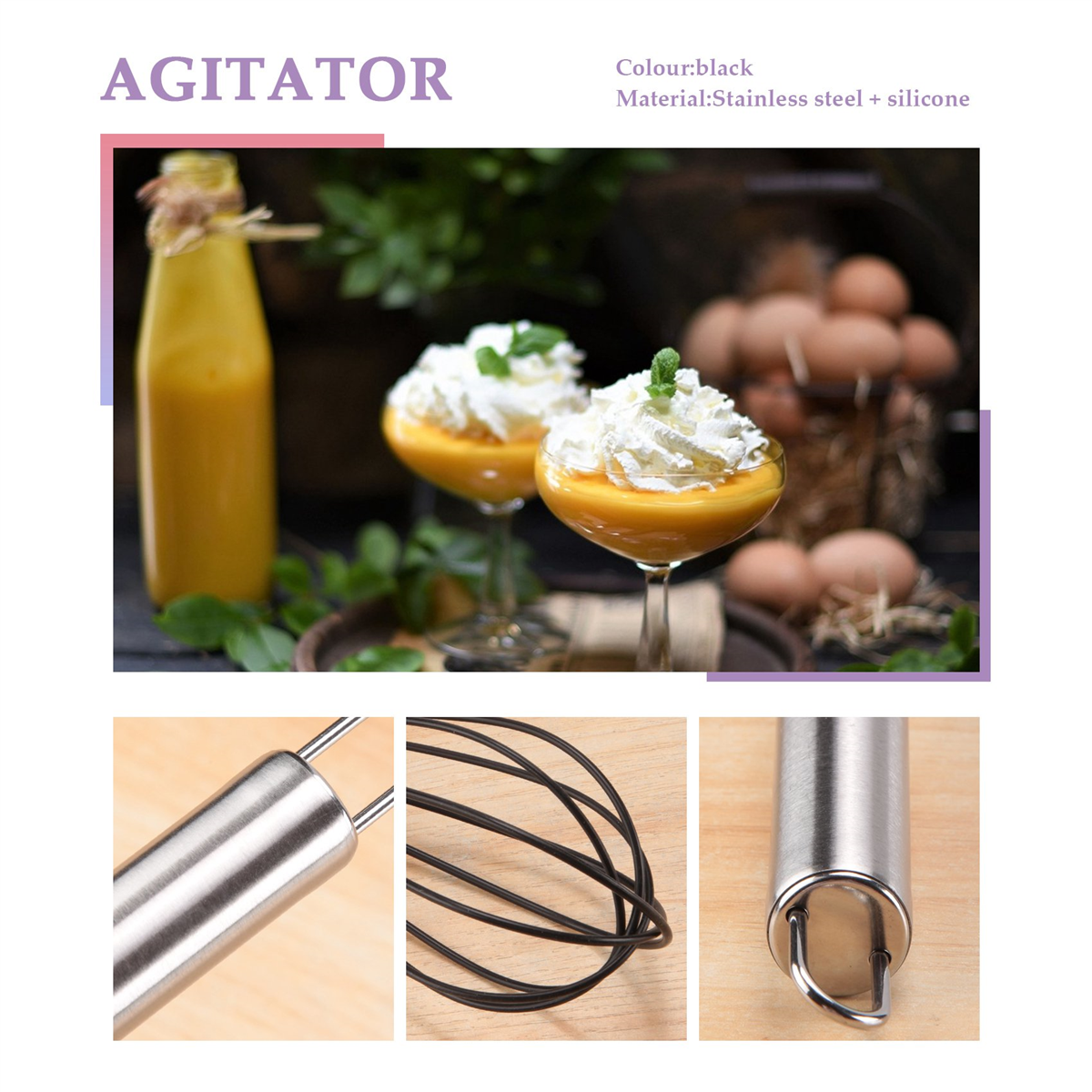 Siliconen Keukengarde, 10 Inch Siliconen Garde Eierklopper, Zeer Stevige Keukendraadballon 600 ° F Hittebestendig