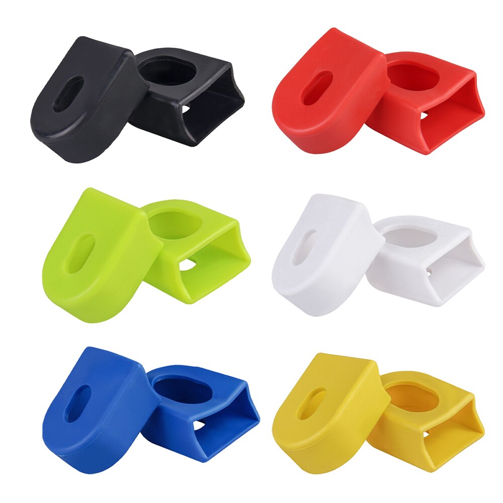 2pcs Silicone Bicycle Crank Arm Cover Crank Protectors Bike MTB Crank Set Protective Sleeve Cover Parts Crank for Sram Bike