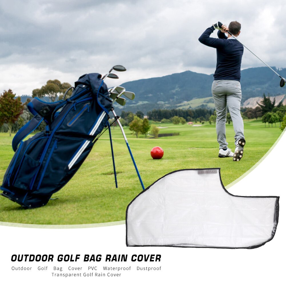 Transparante Golftas Waterdichte Cover Pvc Stofdicht Golf Regenhoes Schild Outdoor Staaf Protector Golf Club Bal Tas Regenhoes